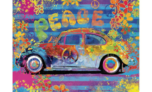 VW Beetle Splash Tin 550 Piece Jigsaw Puzzle by Eurographics - 3