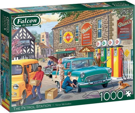 The Petrol Station 500 Piece Jigsaw Puzzle by Falcon - 1