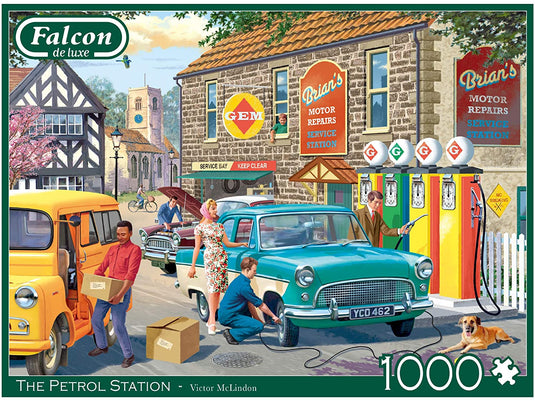 The Petrol Station 500 Piece Jigsaw Puzzle by Falcon - 3