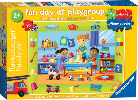 My First Puzzle  Fun Day at Playgroup 16 Piece Floor Jigsaw Puzzle by Ravensburger - 1