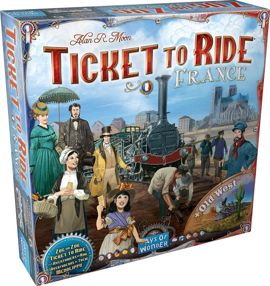 Ticket To Ride: Map #6 France / Old West Board Game Expansion by Days Of Wonder