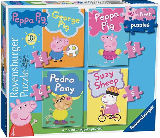 Peppa Pig 2/3/4/5 Piece My First Jigsaw Puzzle by Ravensburger - 1