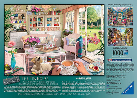 My Haven No 9: The Tea House 1000 Piece Jigsaw Puzzle by Ravensburger - 2