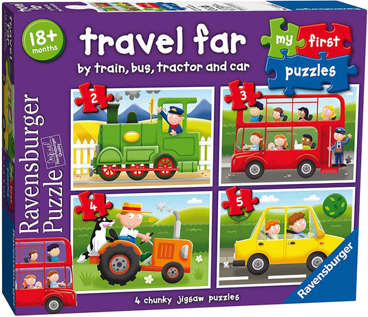 My First Puzzle  Travel Far 2, 3, 4, 5 Piece Jigsaw Puzzles by Ravensburger - 1