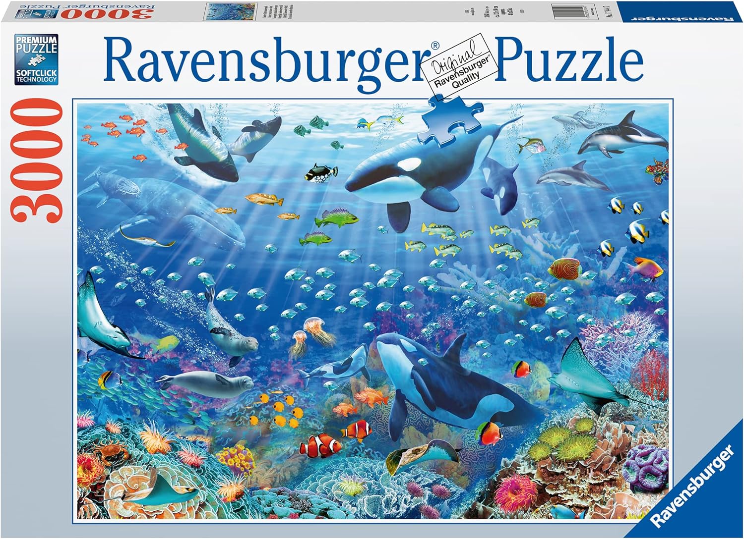 Colourful: Underwater World 3000 Piece Jigsaw Puzzle by Ravensburger