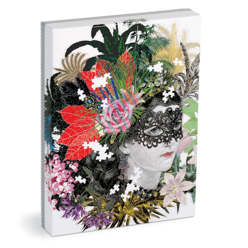 Christian Lacroix Heritage Collection Mamzelle Scarlet 750 Piece Shaped Puzzle by Galison