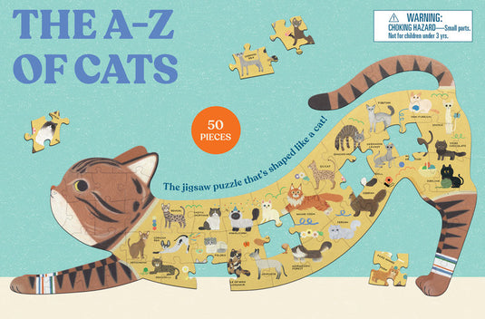 The A - Z of Cats 50 Piece Shaped Jigsaw Puzzle - 1