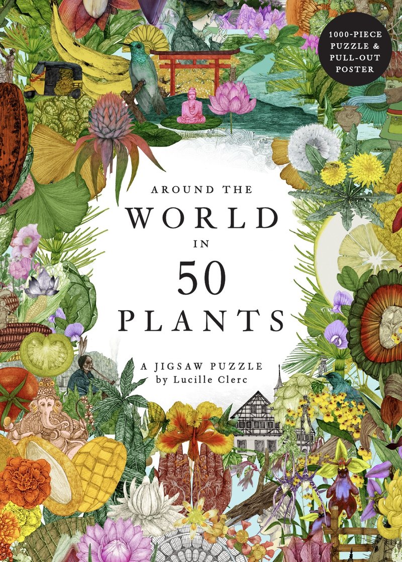 Around the World in 50 Plants 1000 Piece Jigsaw Puzzle