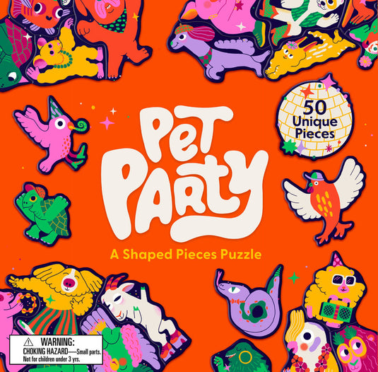 Pet Party 50 Piece Shaped Jigsaw Puzzle - 1