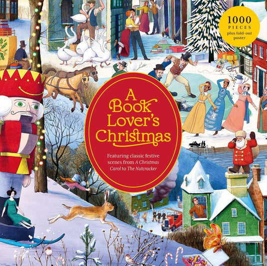 A Book Lover's Christmas 1000 Piece Jigsaw Puzzle - 1