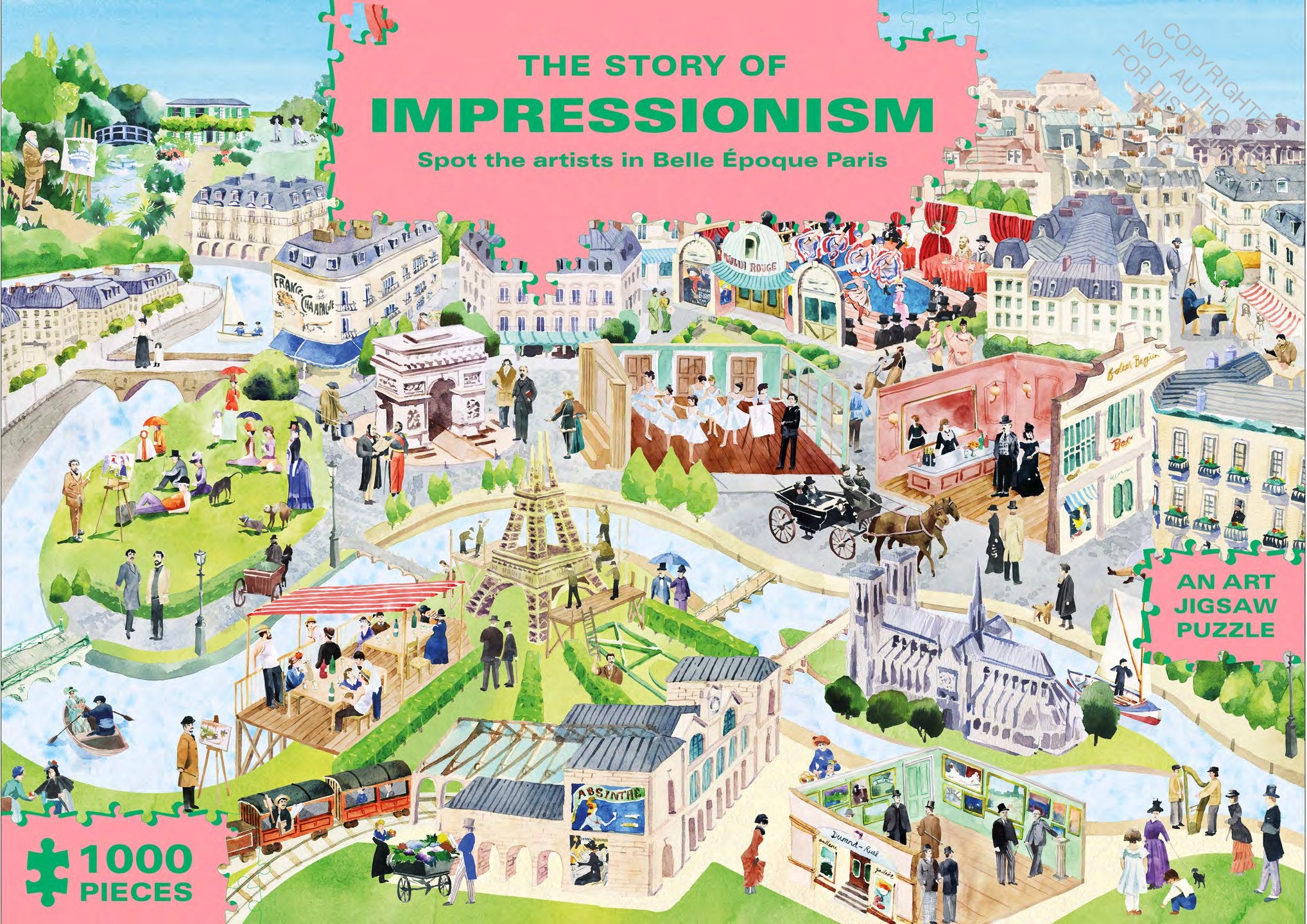 The Story of Impressionism 1000 Piece Jigsaw Puzzle