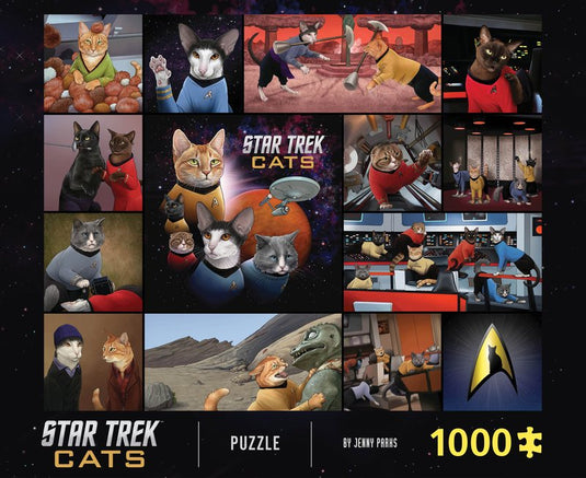 Star Trek Cats 1000 Piece Jigsaw Puzzle - 1