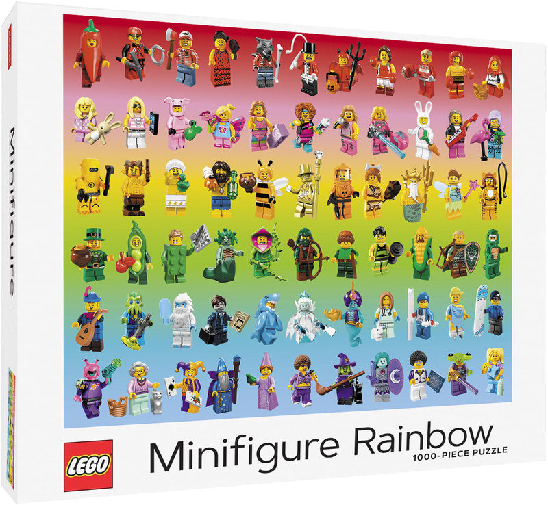 LEGO Minifigure Rainbow  1000 Piece Jigsaw Puzzle