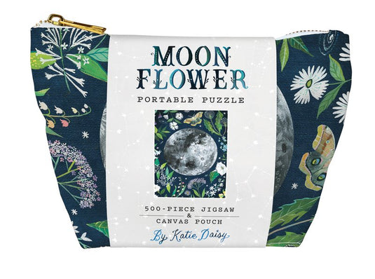 Moonflower Portable 500 Piece Jigsaw Puzzle - 1