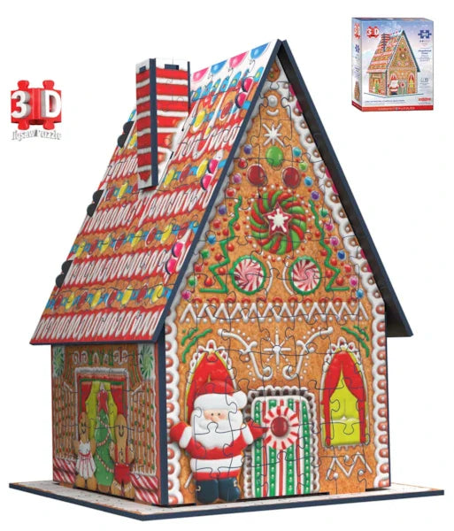 Gingerbread House (3D) 302 Piece Jigsaw Puzzle by Eurographics - 2