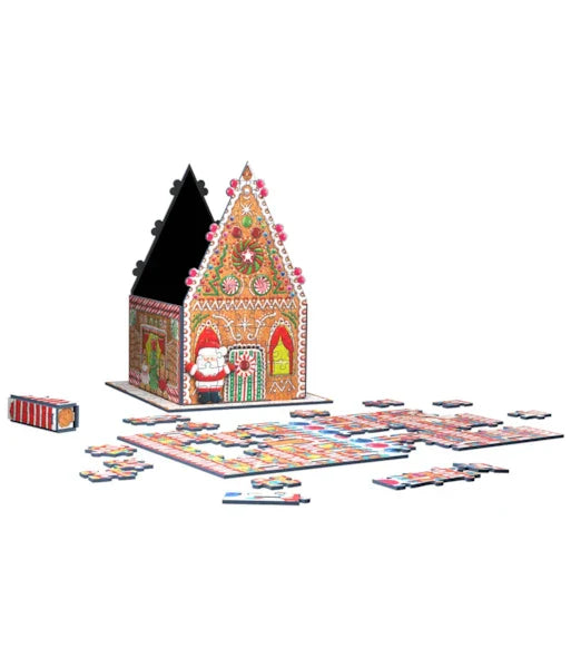 Gingerbread House (3D) 302 Piece Jigsaw Puzzle by Eurographics - 4