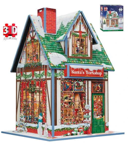 Santa's Workshop (3D) 323 Piece Jigsaw Puzzle by Eurographics