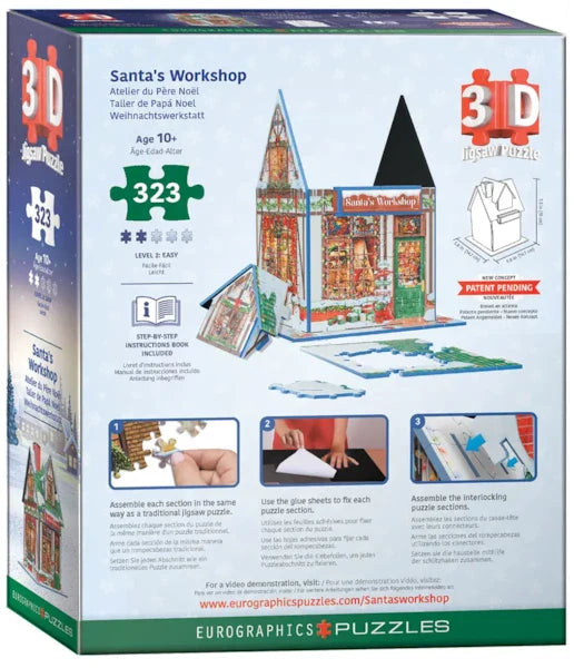 Santa's Workshop (3D) 323 Piece Jigsaw Puzzle by Eurographics - 3