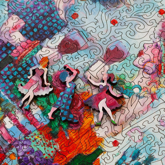 Not Easily Phased by Angela Morgan 562 Piece Wooden Jigsaw Puzzle by Stumpcraft