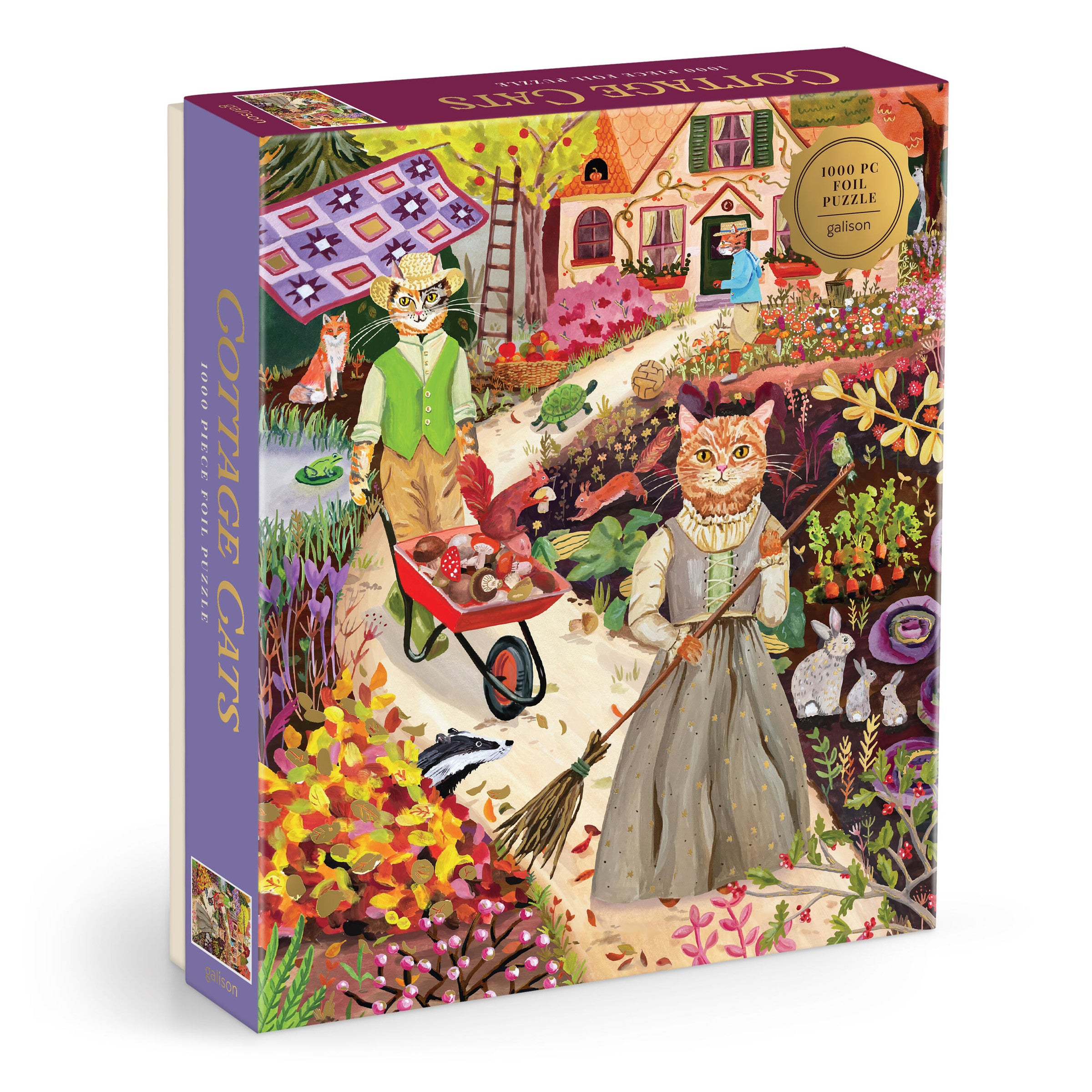 Cottage Cats 1000 Piece Foil Puzzle