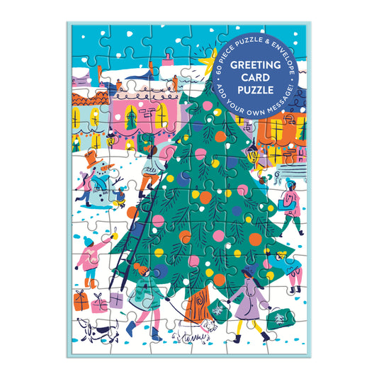 Merry &amp; Bright Greeting Card Puzzle