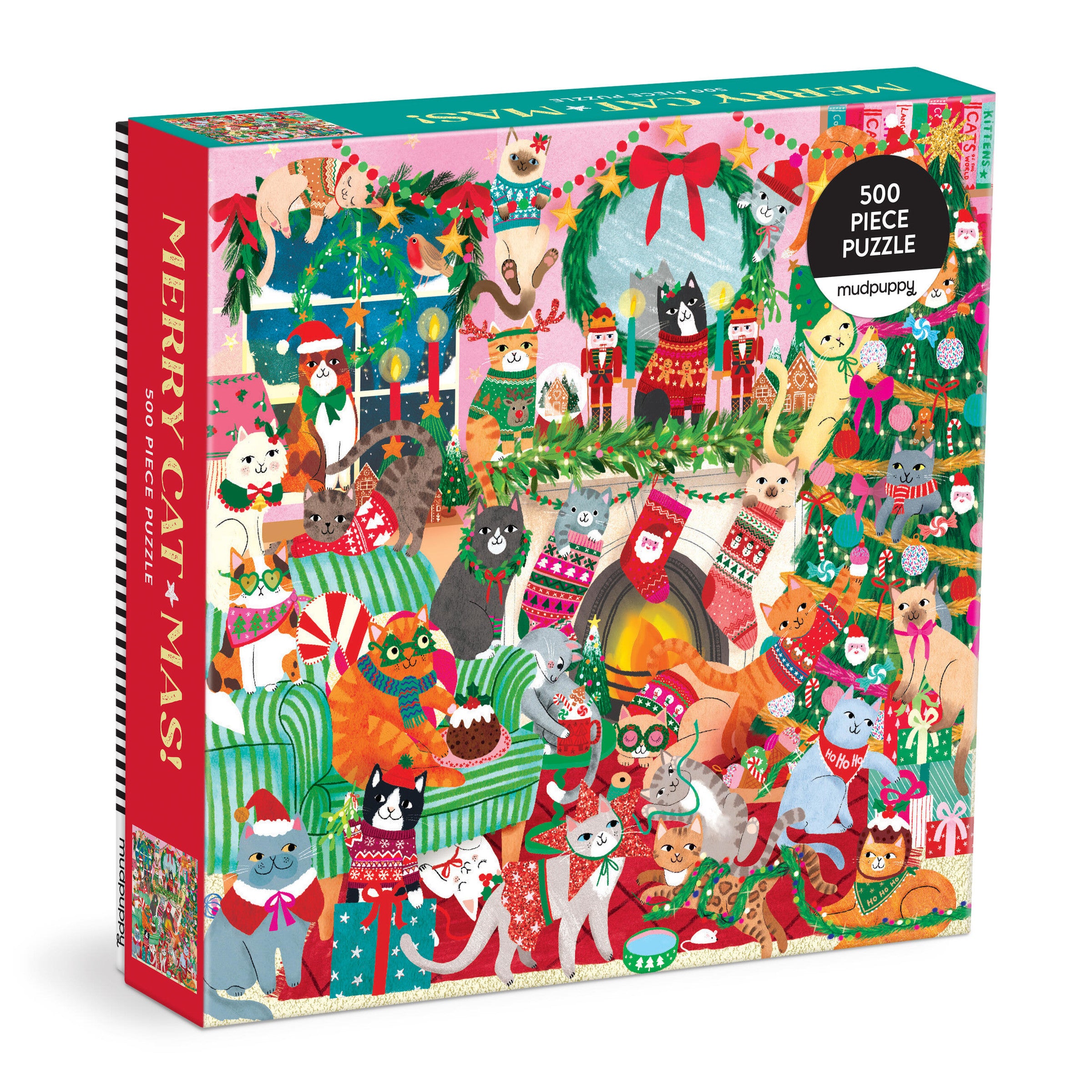 Merry Catmas! 500 Piece Family Puzzle