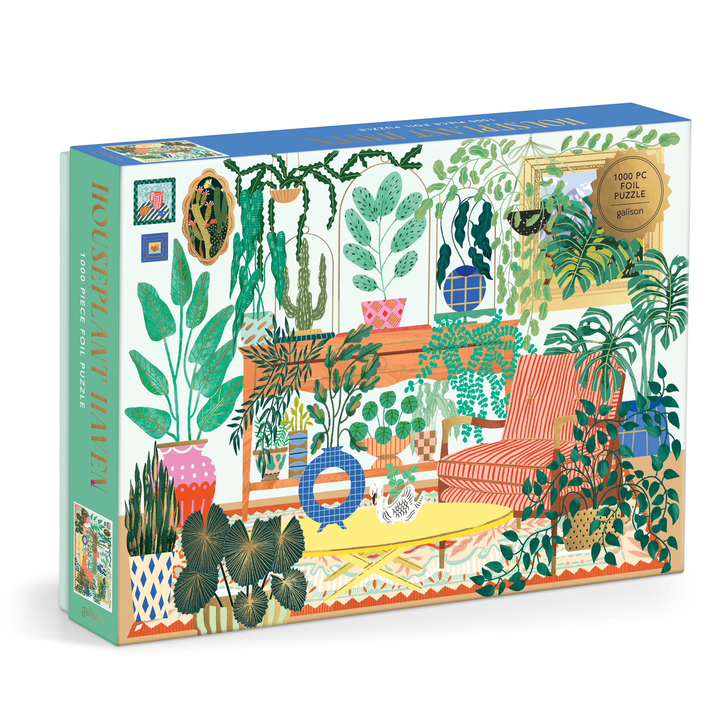 Houseplant Haven 1000 Piece Foil Puzzle