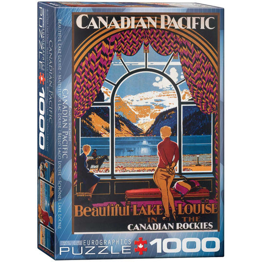 CP Beautiful Lake Louise 1000 Piece Jigsaw Puzzle by Eurographics - 1