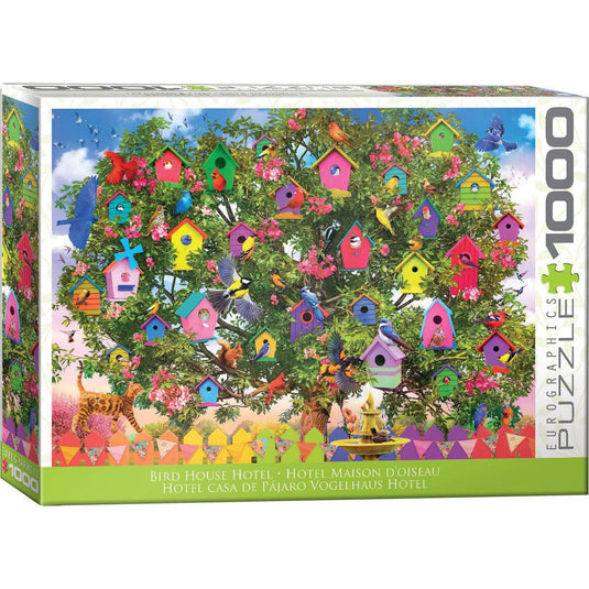 Bird House Hotel by Olena 1000 Piece Jigsaw Puzzle by Eurographics - 1