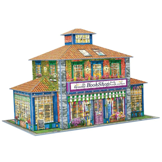 Book Shop 1389 Piece 3D Jigsaw Puzzle by Eurographics - 2