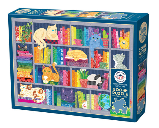 Rainbow Cats 500 Piece Jigsaw Puzzle by Cobble Hill