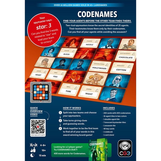 Codenames Board Game