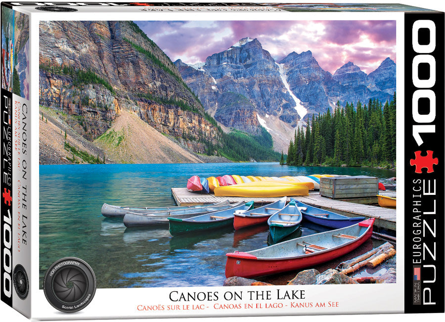 Canoes on the Lake 1000 Piece Jigsaw Puzzle by Eurographics