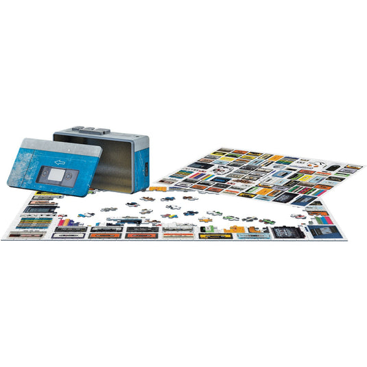 Classic Cassette Player Tin 550 Piece Jigsaw Puzzle by Eurographics - 3