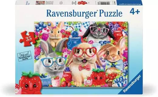 Bunnies & Berries 35 Piece Jigsaw Puzzle by Ravensburger - 1
