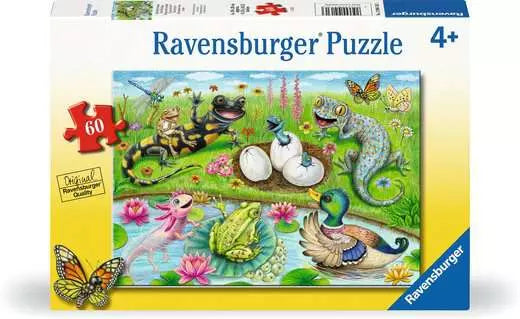 Hello Hatchlings 60 Piece Jigsaw Puzzle by Ravensburger - 1