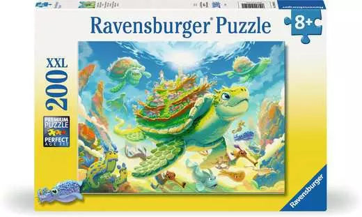 Magical Underwater World 200 Piece Jigsaw Puzzle by Ravensburger - 1