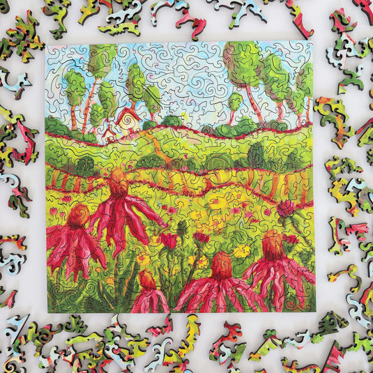 Something Good Waits by Cindy Revell 240 Piece Wooden Jigsaw Puzzle by Stumpcraft
