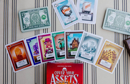 Cover Your Assets Board Game by Grandpa Beck's Games