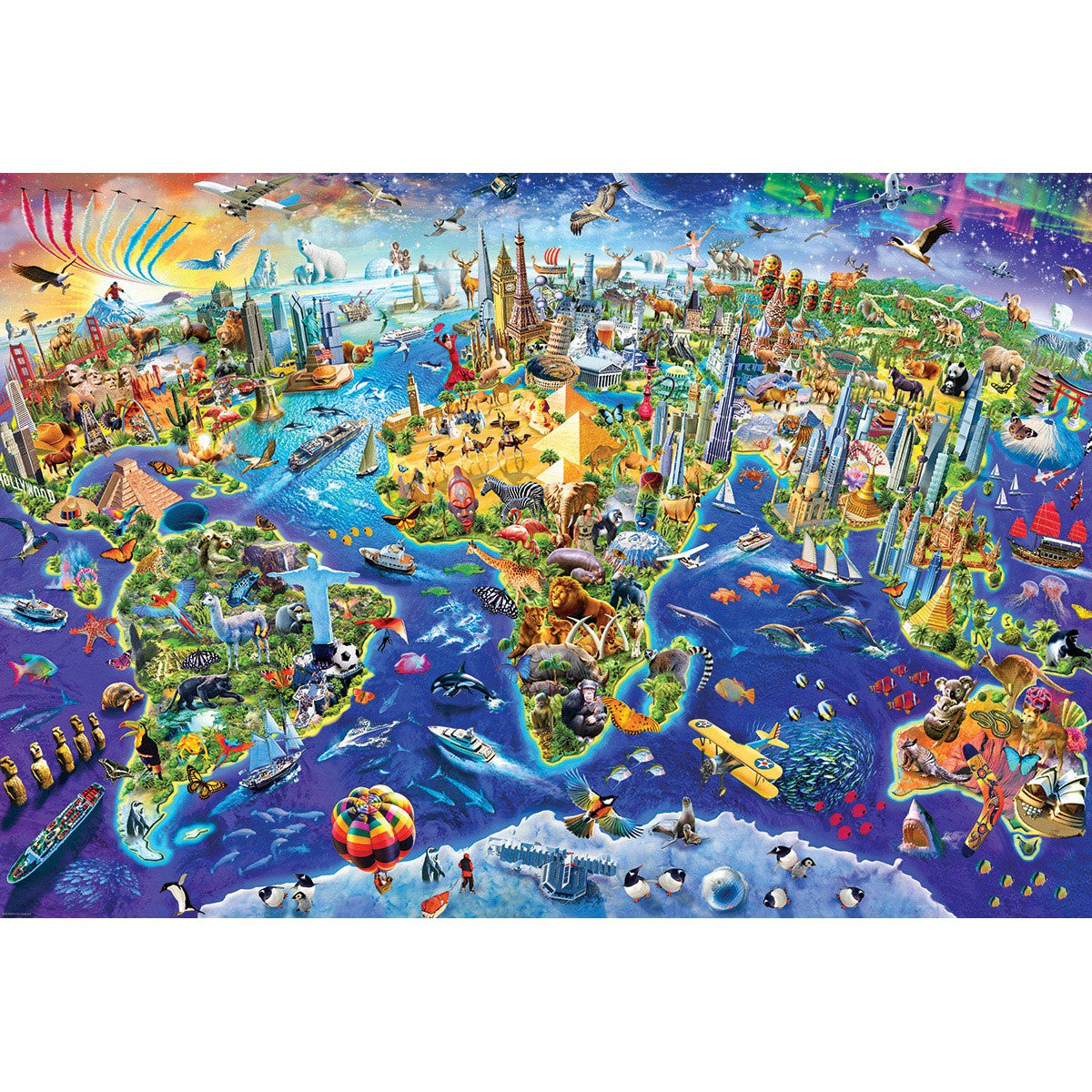 Crazy World by Adrian 2000 Piece Jigsaw Puzzle by Eurographics