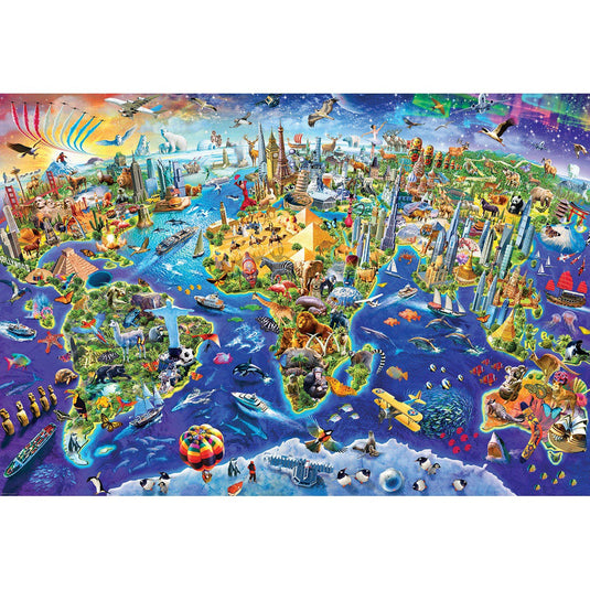 Crazy World by Adrian 2000 Piece Jigsaw Puzzle by Eurographics - 2