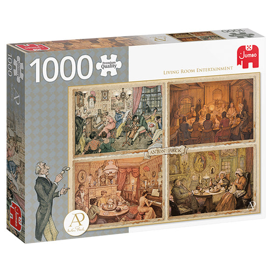 Living Room Entertainment 1000 Piece Jigsaw Puzzle by Jumbo - 1