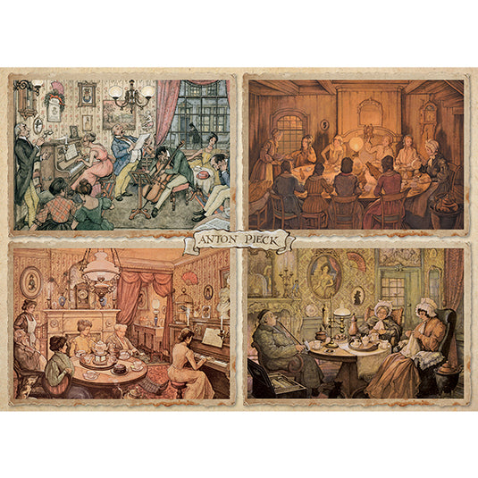 Living Room Entertainment 1000 Piece Jigsaw Puzzle by Jumbo - 2