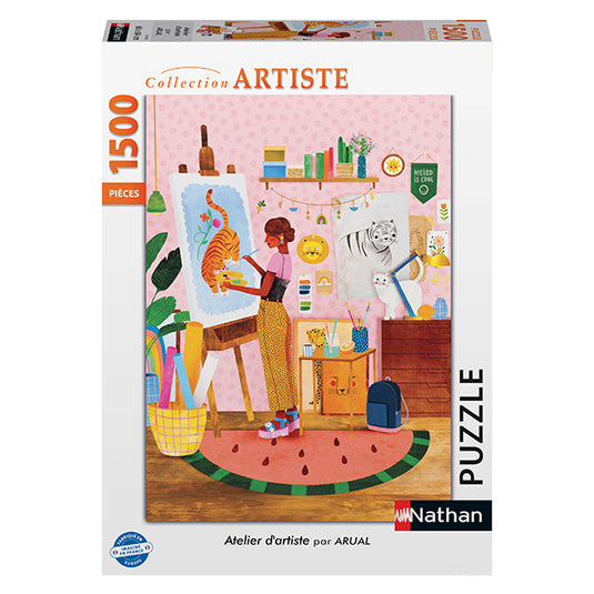 Artist Workshop 1500 Piece Jigsaw Puzzle by Nathan - 1
