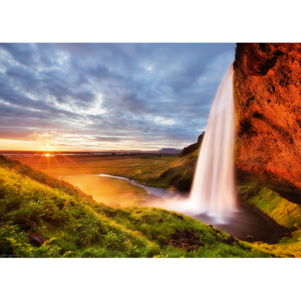Seljalands Waterfall 1000 Piece Jigsaw Puzzle by Heye