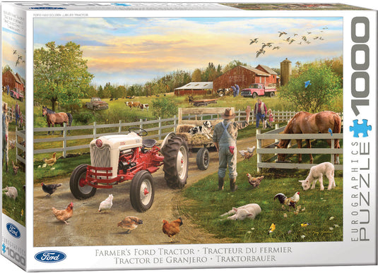 Ford Tractor Farmer by GG 1000 Piece Jigsaw Puzzle by Eurographics - 1