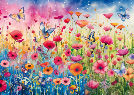 Poppy Meadow 1000 Piece Jigsaw Puzzle by Schmidt Puzzle - 2