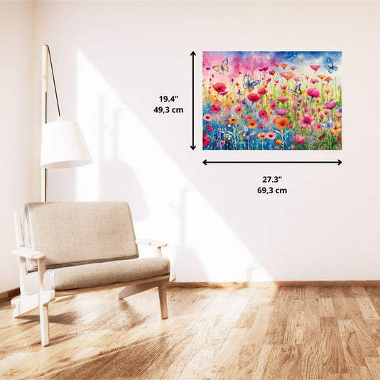 Poppy Meadow 1000 Piece Jigsaw Puzzle by Schmidt Puzzle - 7