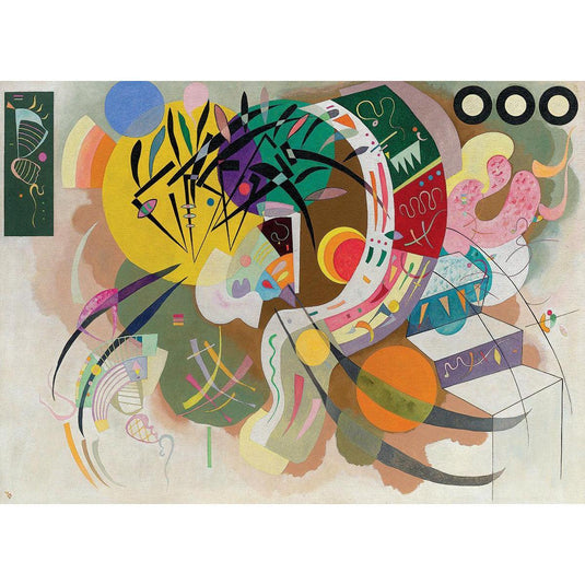 Dominant Curve by Kandisnsky 1000 Piece Jigsaw Puzzle by Eurographics - 2