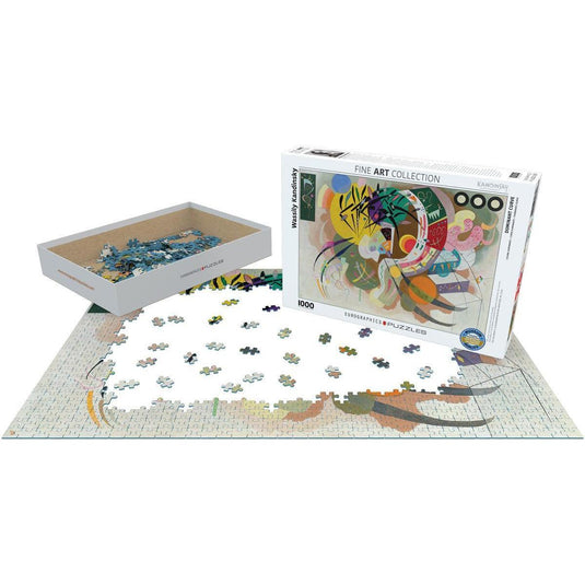 Dominant Curve by Kandisnsky 1000 Piece Jigsaw Puzzle by Eurographics - 3